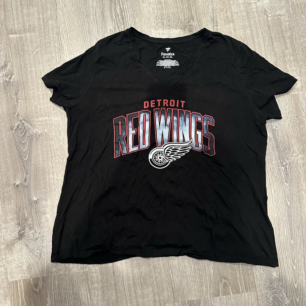 Fanatics Black Detroit Red Wings Women's Tee NWOT